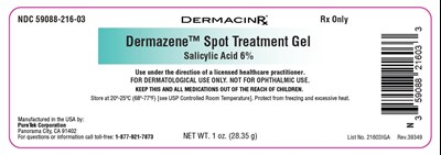 Label (Dermazene Spot Treatment Gel V4 Label)